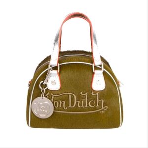 Von Dutch Paris leather bowling bag